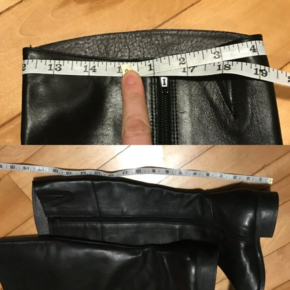 Browns black knee high leather boots, size 39 - Picture 6 of 7